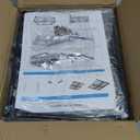 NADAMOO Freezer Organizer Bins, 2 Packs Large Expandable Stackable Chest Freezer Containers with Handle, Metal Adjustable Storage Baskets for Fridge, Deep Freezer, Cabinet, Kitchen, Pantry - Black