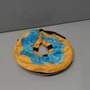 Grand Line Donut Inflatable Collar for Dogs and Cats, Soft Recovery Dog Cone After Surgery, Protective Pet Neck Cone for Dogs, Not Block Vision (Blue, M)