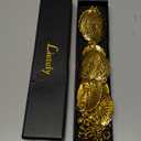 Women's Concho Chain Belt Western Cowgirl Metal Waist Chain Belt for Dress (M: 47.2 in)