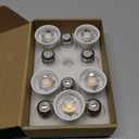 HMYYJT PAR16 LED Bulb Dimmable, 6W Short Neck Spotlight Bulb, 550Lumen, 38° Beam Angle, Daylight White 3000K, 50W Equivalent E26 LED for Recessed Light, Curio Cabinet Dimmable PAR16 11pack