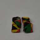 Lucleag 2PCS Black History Month Juneteenth Wreath Bow, 19.7x11.4In Red Yellow Green Black Bow for Black History Month Decor, Wreath Bow for Black History Month Juneteenth Party Supplies Gifts