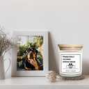 Dog Themed Gifts Candles - Lavender Scented Candle - Dog Mom Gifts for Women for Mothers Day - 100% Soy Wax, Long Lasting - pet Odor Eliminator Candle