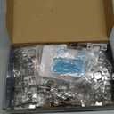 Cabinet Hinges - 24 Pack for 1/2 inch Overlay Cabinet, Face Frame Concealed 105Deg Self Closing Hinges, Stainless Soft Close Cabinet Door Hinges with Mounting Screws and Repair Plate