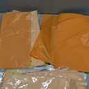 Whaline 16Pcs Orange Plastic Tablecloth 4 Orange Rectangle Little Cutie Tablecover Waterproof Table Cloth for Fall Thanksgiving Table Decorations, 54 x 108 Inch