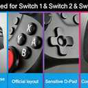 Diswoe Upgraded Wireless Controller for Switch 1/Lite/OLED/Switch 2 Pro Controller for Switch PC Hall Joystick Gamepad Supports Wake up, Gyro Axis, Turbo, Dual Vibration and Screenshot Function