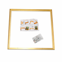 Frame Size 25x25 Inches (Gold)