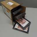 Hoikwo 18 Packs 3.5x5 Black Multi Plastic Picture Frames Set with Plastic Cover for Family Photos, Artwork, Light Weight Bulk Frames Pack for Wall Hanging and Table, Stylish Picture Frames