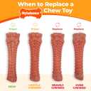 Nylabone Textured Knuckle Bone Power Chew Toy for Dogs, Durable & Tough Dog Toys for Aggressive Chewers, Bacon Flavor, X-Large - 50+ lbs, 1 Count