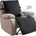 Genina Waterproof Recliner Chair Cover - 100% Protection! Non-Slip, Washable & Durable Protector for Kids & Pets23.6'' /Black
