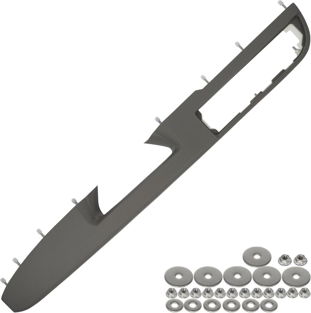 Front Interior Door Armrest Replacement Kit Fits Driver Side 2010-2014 Chevy Silverado, Tahoe, Suburban, Avalanche & GMC Sierra, Yukon - GM# 84127280 - Gray