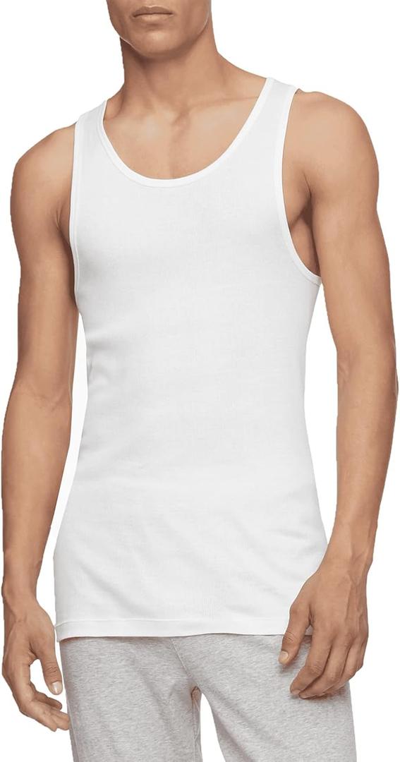 Calvin Klein underwear Men's Cotton Classic 1-Pack Tank (X-Large, White)