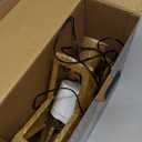 DG-Direct Christmas Tree Topper Lighted Star with 6 Projected Patterns,3D Hollow Sparkling Star Christmas Tree Topper with Rotating Magic Projector for Christmas Tree Ornament (Glitter Gold 6)