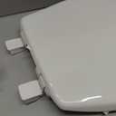 Bemis 730SLEC Slow Close Toilet Seat, Easy Clean Hinges and Durable Plastic Seat, Made in USA, Round, White