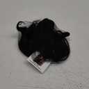 SARLA Invisible Wire Hair Extension with 3 Clips Synthetic Long Beach Wave Hairpiece Transparent Adjustable Headband for Women 24 Inch Jet Black