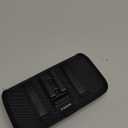 ykooe Rugged Nylon Holster Compatible with iPhone 17 16 15 14 13 12 & Pro Models, Galaxy S25, S24, S23, S22,S21 Cell Phone Belt Holder for Men, Black - L