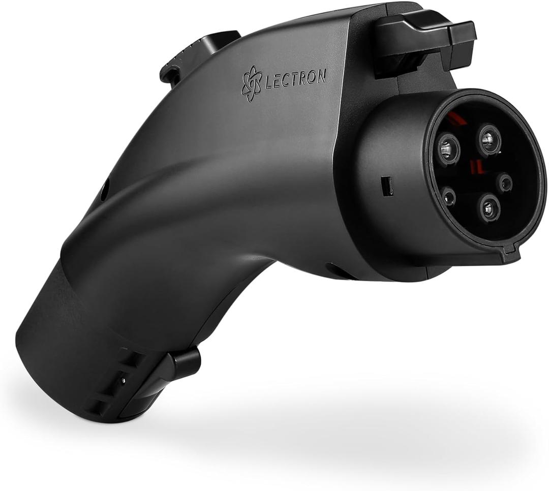 Lectron Tesla to J1772 EV Charging Adapter  NACS Converter, 48 Amp & 240V, Compatible with Tesla High Powered Connectors, Destination Chargers & Mobile Connectors for J1772 Electric Vehicles (Black)