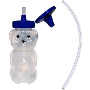 TalkTools Honey Bear Straw Cup with Handle, 5oz  Soft Straw Trainer for Babies & Toddlers 4+ Months  Easy-Grip, Dishwasher Safe. (1 Pack, 5 Fluid Ounces)