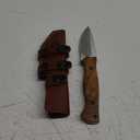 Fivtan Horizontal Carry Knife, Bushcraft Knife, Scout Carry Knife with Sheath, Hunting Knife with Wooden Handle, Fixed Blade Tracker Knife