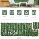 Artificial Ivy Privacy Fence Screen: 40x120 Inch Realistic UV-Anti Faux Ivy Hedge Panel,Indoor and Outdoor Decor for Patio, Garden, Balcony, and Fence Cover