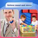 Sotiff 100 Pcs Stress Balls Bulk for Adults Colorful Foam Stress Relief Gift Toys with Motivational Quotes Squeeze Balls for Office Relief Employee Appreciation(Four Colors,Uplifting)