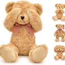 20" Posed Teddy Bear Stuffed Animal Cute Plush Toy for Girl Kids (Light Brown)