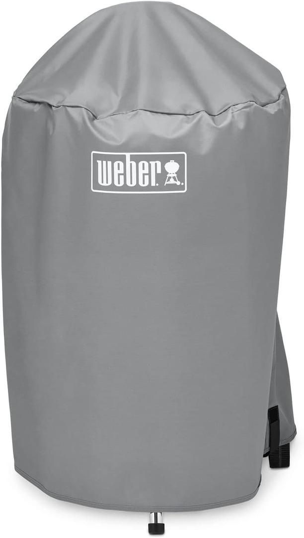 Weber 18Inch Charcoal Kettle Grill Cover Lightweight, Durable, Weather Resistant Protection for 18" Weber Charcoal Grills, Easy Slip-On Design