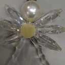 Angel Ornament Crystal Acrylic and Pearl 4.5" Tall Sun Catcher, Fan Pulll