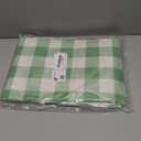 Smiry Rectangle Table Cloth, Waterproof Vinyl Tablecloth with Flannel Backing, Wipeable Buffalo Plaid Table Cover for Indoor and Outdoor (Sage Green & White, 54"x78")