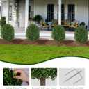 INSPRING 27'' Artificial Boxwood Topiary Trees Outdoor Fake Bushes Plants UV Resistant Evergreen Shrubs with Metal Ground Spike for Porch Patio Garden, 1 Pack