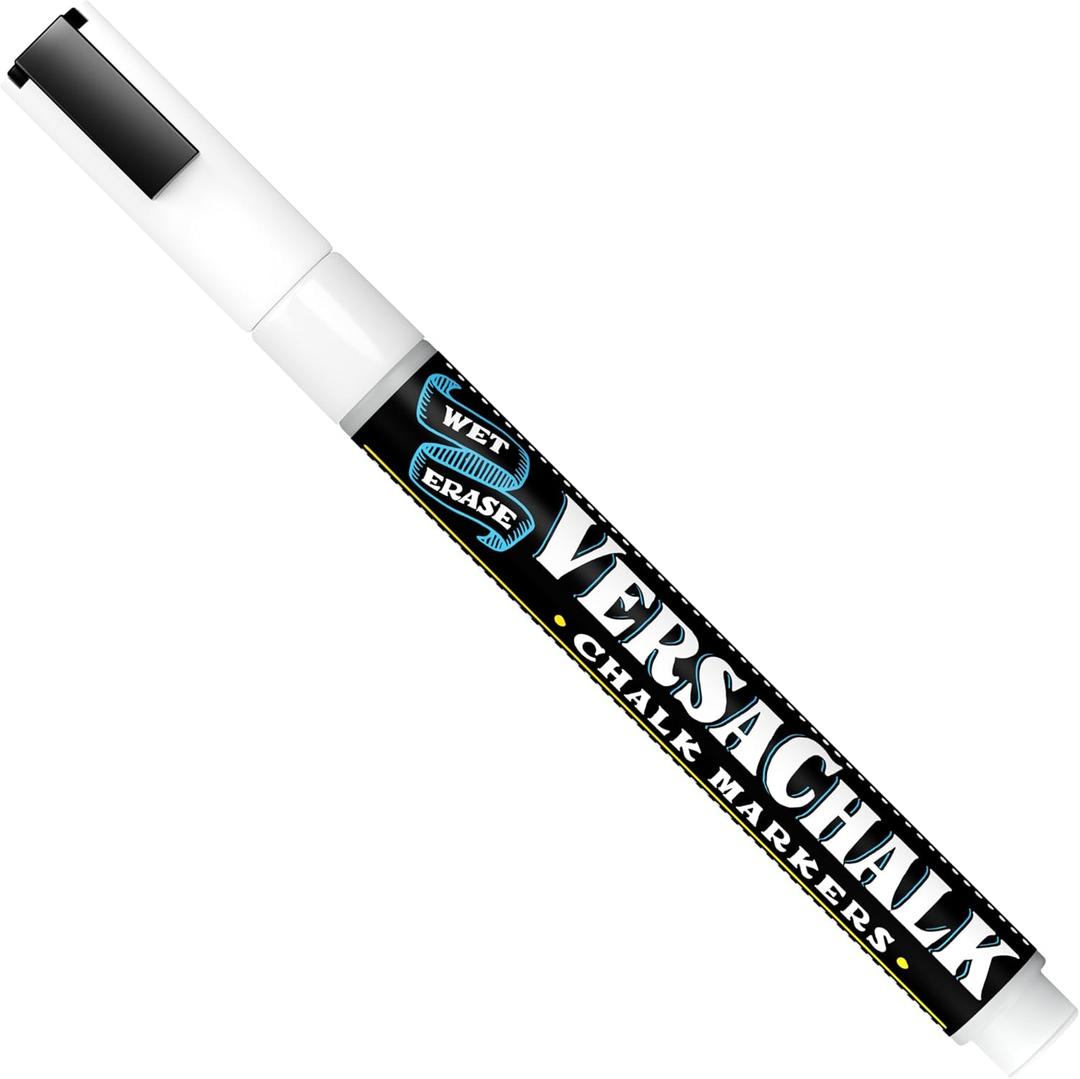 VersaChalk White Chalk Markers - 3mm Tip