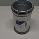 Repa Market 4" Inch Male to Female Metal Pipe Coupler 6" Inches Long - Round HVAC Ducting Joiner - Seamless Straight Ventilation Channel Connections - Perfect for Retrofit and Extensions