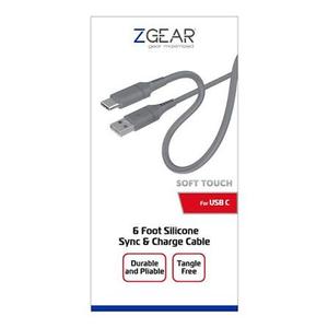 Zgear USB C6 Foot Silicone Rubber Sync & Charge Cable