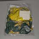 137Pcs Green and Gold Balloons Garland Arch Kit with Stars - 5 10 12 18 inch Dark Green Gold Confetti Latex Balloons for Birthday Baby Shower Emerald Green Jungle Party Decorations