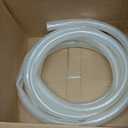 DAVCO 1" ID  25 ft Heavy Duty Braided Clear Plastic Vinyl Tubing, Flexible High Pressure Reinforced PVC Vinyl Tube Hose, Non-toxic, BPA Free