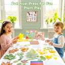 Aboofx Creativity Pressed Flower Art Kit for Kids, Small Flower Press Kit for Craft Pressed Flowers & Plant Pressing, Recycle Botanical Class Project Craft Kit, Nature Gift for Girls & Boys Ages 5+