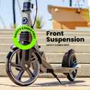 AERO MOBILITY Big Wheel Kick Scooter for Kids 8-12, Teens & Adults | Hand Brake | Shock Absorption | Rubber Mat | Boys Girls Two-Wheel Scooter for Ages 8-12 | Foldable & Height Adjustable