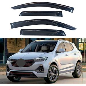 IG Window Visors Fit for 2014-2022 Chevrolet/Chevy Trax, Out-Channel Rain Guards Vent Wind Deflectors 4PC, Car Accessories for 2013-2022 Buick Encore (Does Not Fit Encore GX)