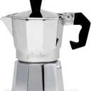 Primula Classic Stovetop Espresso and Coffee Maker, Moka Pot for Italian and Cuban Caf Brewing, Greca Coffee Maker, Cafeteras, 1 Espresso Cup, Silver (1 Cup)