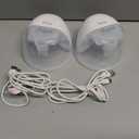 Paruu Hands Free Breast Pump P16, Wearable Breast Pump Electirc Portable with 4 Modes & 12 Levels, Max 309mmHg Strong Suction 19/21/24mm Flange Inserts Wearable Breastfeeding Pump, 2 Pack White