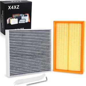 5Q0129620B 5Q0819644 Engine & Cabin Air Filter for 2015-2026 Volkswagen Jetta Tiguan Arteon GTI 2.0L, 2015-2024 Golf 1.8L 2.0L, 2015-2025 Audi A3 Q3 S3 TTS Quattro Replace# 5Q0-819-644 F11643
