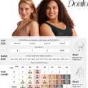 Domilo Wireless Full Coverage Bra Back Smoothing Seamless Support and Lift Everyday Bras for Older Women(Coffee, 2XL)