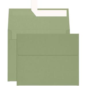 100 Pack A2 Sage Green Envelopes, Goefun 4.375 x 5.75 Greeting Card Envelopes 120 GSM, Self Seal Printable for 4.25 x 5.5 Cards, Photos, Invitations, Weddings, Graduation, Baby Shower