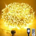 66FT 200 LED Warm White String Lights, 8 Modes Fairy Lights with Timer, IP65 Waterproof & Durable Indoor Outdoor Decor for Garden, Patio, Party