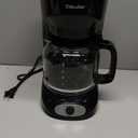 Mueller 12-Cup Drip Coffee Maker - Borosilicate Carafe, Auto-Off, Reusable Filter, Anti-Drip, Keep-Warm Function, Clear Water Level Window Coffee Machine, Kitchen Essentials & Accessories (Black)