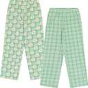 Mad Dog Girl's Pajama Pants - 2/3 Pack, Soft Micro Fleece Fashion Sleepwear Lounge. Sizes: 6-16 (L)
