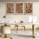ANHUIB Floral Wall Art 16x24 Inch Large Vintage Botanical Wall Decor Retro Floral Blossom Paintings Modern Plant Art Prints Set of 3 for Living Room Bedroom Office (24L" x 16W", Vintage Floral)