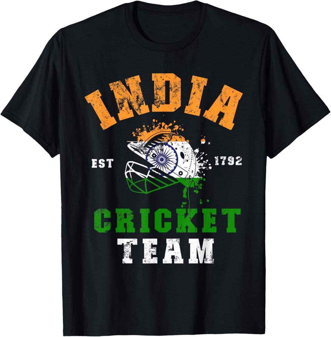India Cricket Team Sports Jersey Flag Adult Kids Toddler 5T T-Shirt S