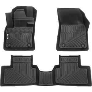 AIPOIL Floor Mats for 2019-2025 Volvo XC40 Fits 1st & 2nd Row TPE All Weather Anti-Slip Floor Liners Full Set Custom Car Mats Accessories, Black