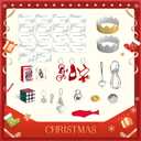 FUN LITTLE TOYS Christmas Crackers, 12 Pack Christmas No Snap Party Favors with Party Hat