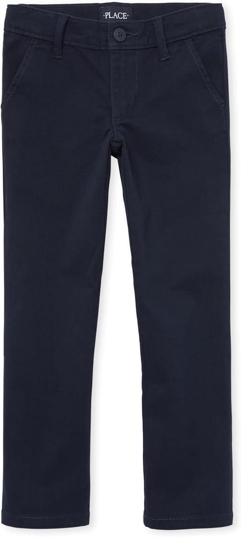 The Children's Place Big Girls' Skinny Uniform Pant, Tidal 4405, 12 Slim